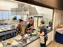 Volunteers hard at work
